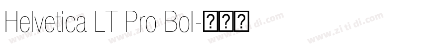 Helvetica LT Pro Bol字体转换